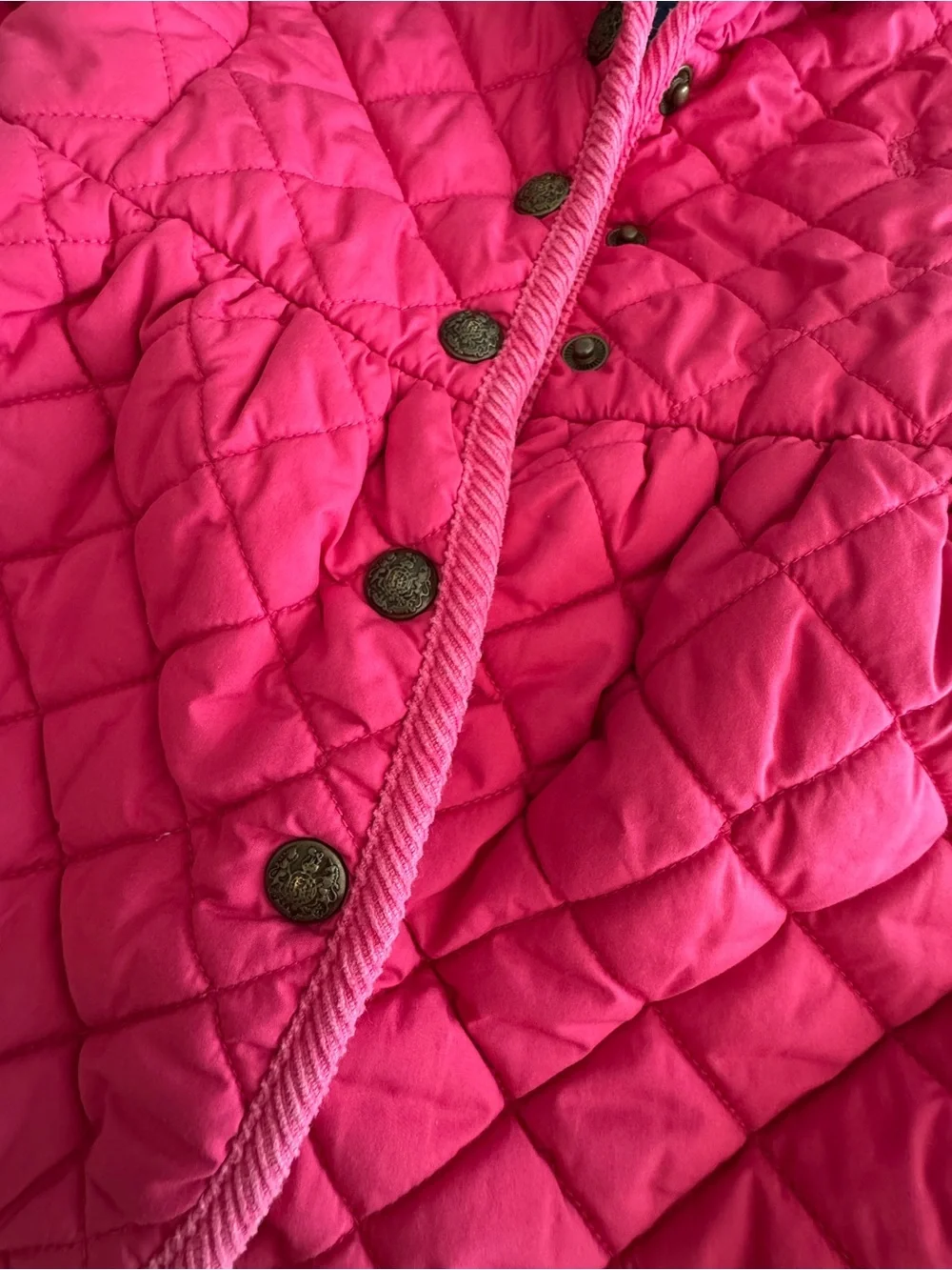 Ralph Lauren Girls Quilted Pink Jacket